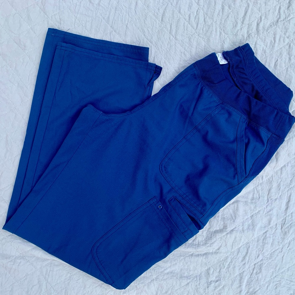 Heartsoul Navy Blue Cargo Low-Rise Scrub Pants